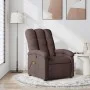 Sillón de masaje reclinable de tela marrón oscuro de , Sillones - Ref: Foro24-371744, Precio: 232,19 €, Descuento: %