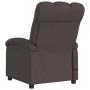 Dark brown fabric reclining massage chair by , Armchairs - Ref: Foro24-371744, Price: 232,21 €, Discount: %