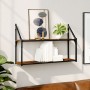 Wandregal aus braunem Eichenholz 80x21x51 cm von , Regale und Regale - Ref: Foro24-835468, Preis: 31,63 €, Rabatt: %