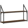 Estantería de pared madera ingeniería marrón roble 80x21x51 cm de , Estantes y estanterías - Ref: Foro24-835468, Precio: 31,2...