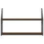 Estantería de pared madera ingeniería marrón roble 80x21x51 cm de , Estantes y estanterías - Ref: Foro24-835468, Precio: 31,2...