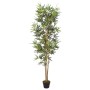 Árbol de bambú artificial con 552 hojas verde 120 cm