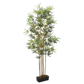 Árbol de bambú artificial con 828 hojas verde 150 