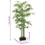 Árbol de bambú artificial con 864 hojas verde 180 cm