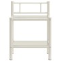 Nightstands 2 units metal white and transparent glass by vidaXL, Nightstands - Ref: Foro24-325094, Price: 51,67 €, Discount: %