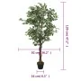Artificial ficus tree with 630 green leaves, 120 cm tall. by , artificial flora - Ref: Foro24-359026, Price: 64,06 €, Discoun...