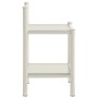 Nightstands 2 units metal white and transparent glass by vidaXL, Nightstands - Ref: Foro24-325094, Price: 51,67 €, Discount: %