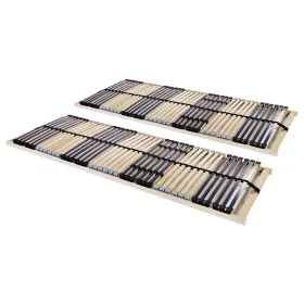 Slatted bases with 42 slats 7 zones 2 units 70x200 cm by , Beds and slatted bases - Ref: Foro24-3051420, Price: 164,22 €, Dis...