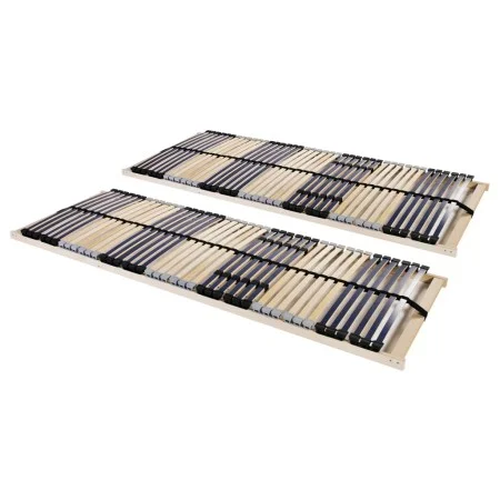 Slatted bases with 42 slats 7 zones 2 units 70x200 cm by , Beds and slatted bases - Ref: Foro24-3051420, Price: 164,22 €, Dis...