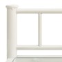 Nachttische 2 Einheiten aus weißem Metall und transparentem Glas von vidaXL, Nachttische - Ref: Foro24-325094, Preis: 51,73 €...