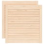 Puertas de armario de lamas 2 uds madera de pino 61,5x59,4 cm de , Puertas de armarios - Ref: Foro24-151122, Precio: 48,34 €,...