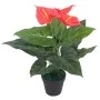 Artificial anthurium plant with 45 cm red and yellow pot by , artificial flora - Ref: Foro24-244446, Price: 22,71 €, Discount: %