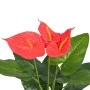 Artificial anthurium plant with 45 cm red and yellow pot by , artificial flora - Ref: Foro24-244446, Price: 22,71 €, Discount: %