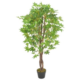 Artificial maple tree plant with green pot 120 cm by , artificial flora - Ref: Foro24-280196, Price: 53,78 €, Discount: %