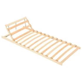 Slatted bed base with 13 slats adjustable headboard 80x200 cm by , Beds and slatted bases - Ref: Foro24-327261, Price: 62,79 ...