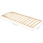 Lattenrost mit 13 Latten, verstellbarem Kopfteil 80x200 cm von , Betten und Lattenroste - Ref: Foro24-327261, Preis: 68,40 €,...