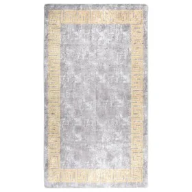 Grauer rutschfester waschbarer Teppich 190x300 cm von , Teppiche - Ref: Foro24-337938, Preis: 89,41 €, Rabatt: %