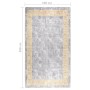 Alfombra lavable antideslizante gris 190x300 cm de , Alfombras - Ref: Foro24-337938, Precio: 90,77 €, Descuento: %