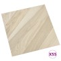 Self-adhesive floor planks 55 units PVC 5.11 m² beige stripes by , Floors and carpets - Ref: Foro24-324681, Price: 65,03 €, D...