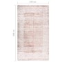 Alfombra lavable antideslizante beige 190x300 cm de , Alfombras - Ref: Foro24-337944, Precio: 92,24 €, Descuento: %