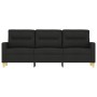 3-seater black fabric sofa 180 cm by , Sofas - Ref: Foro24-359247, Price: 302,29 €, Discount: %