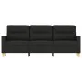 3-Sitzer-Sofa aus schwarzem Stoff, 180 cm von , Sofas - Ref: Foro24-359247, Preis: 279,34 €, Rabatt: %