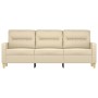 3-seater cream fabric sofa 180 cm by , Sofas - Ref: Foro24-359245, Price: 260,49 €, Discount: %