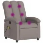 Sillón de masaje reclinable de tela gris taupé de , Sillones - Ref: Foro24-371747, Precio: 216,25 €, Descuento: %