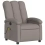 Sillón de masaje reclinable de tela gris taupé de , Sillones - Ref: Foro24-371747, Precio: 216,25 €, Descuento: %