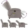 Sillón de masaje reclinable de tela gris taupé de , Sillones - Ref: Foro24-371747, Precio: 216,25 €, Descuento: %