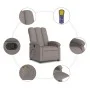 Sillón de masaje reclinable de tela gris taupé de , Sillones - Ref: Foro24-371747, Precio: 216,25 €, Descuento: %