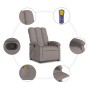 Taupe gray fabric reclining massage chair by , Armchairs - Ref: Foro24-371747, Price: 219,39 €, Discount: %