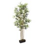 Árbol de bambú artificial con 552 hojas verde 120 cm