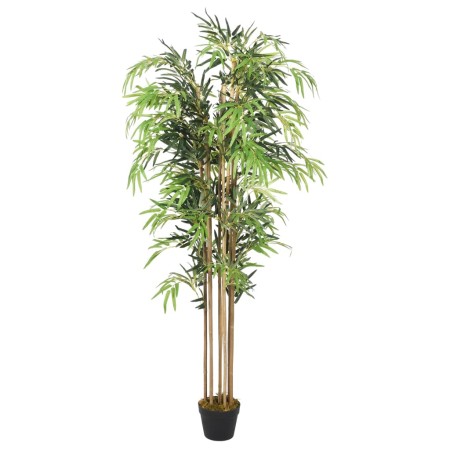 Árbol de bambú artificial con 730 hojas verde 120 cm