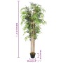 Árbol de bambú artificial con 730 hojas verde 120 cm