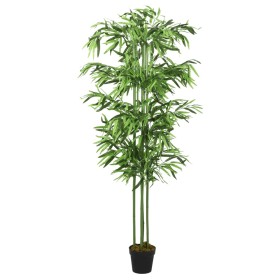 Árbol de bambú artificial con 384 hojas verde 120 cm