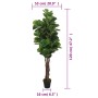Artificial fiddle leaf fig tree 134 leaves green 80 cm by , artificial flora - Ref: Foro24-359012, Price: 68,74 €, Discount: %