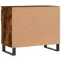 Smoked oak plywood shoe cabinet 70x36x60 cm by , Shoe racks and shoe organizers - Ref: Foro24-831449, Price: 62,28 €, Discoun...