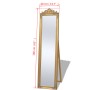 Golden baroque style standing mirror 160x40 cm by vidaXL, Mirrors - Ref: Foro24-243692, Price: 110,73 €, Discount: %