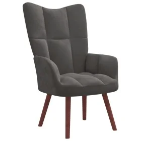 Dunkelgrauer Samt-Entspannungssessel von , Sessel - Ref: Foro24-328052, Preis: 110,58 €, Rabatt: %