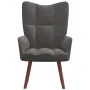 Sillón de relax de terciopelo gris oscuro de , Sillones - Ref: Foro24-328052, Precio: 107,59 €, Descuento: %