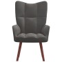 Sillón de relax de terciopelo gris oscuro de , Sillones - Ref: Foro24-328052, Precio: 107,31 €, Descuento: %