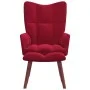 Entspannungssessel mit rotem Samthocker von , Sessel - Ref: Foro24-328067, Preis: 124,50 €, Rabatt: %