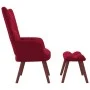Entspannungssessel mit rotem Samthocker von , Sessel - Ref: Foro24-328067, Preis: 124,50 €, Rabatt: %