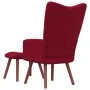 Entspannungssessel mit rotem Samthocker von , Sessel - Ref: Foro24-328067, Preis: 124,50 €, Rabatt: %