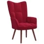 Entspannungssessel mit rotem Samthocker von , Sessel - Ref: Foro24-328067, Preis: 124,50 €, Rabatt: %