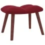 Entspannungssessel mit rotem Samthocker von , Sessel - Ref: Foro24-328067, Preis: 124,50 €, Rabatt: %