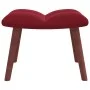 Entspannungssessel mit rotem Samthocker von , Sessel - Ref: Foro24-328067, Preis: 124,50 €, Rabatt: %