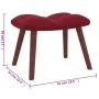 Entspannungssessel mit rotem Samthocker von , Sessel - Ref: Foro24-328067, Preis: 124,50 €, Rabatt: %