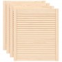 Puertas de armario de lamas 4 uds madera de pino 69x59,4 cm de , Puertas de armarios - Ref: Foro24-151132, Precio: 101,10 €, ...
